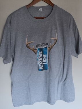 Vintage Y2k Keystone Light Antler Tshirt